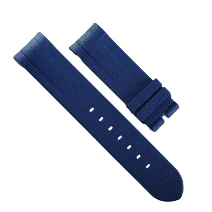Bracelet RubberB T803 Navy Blue for Tudor Black Bay Bronze - bracelet caoutchouc montre