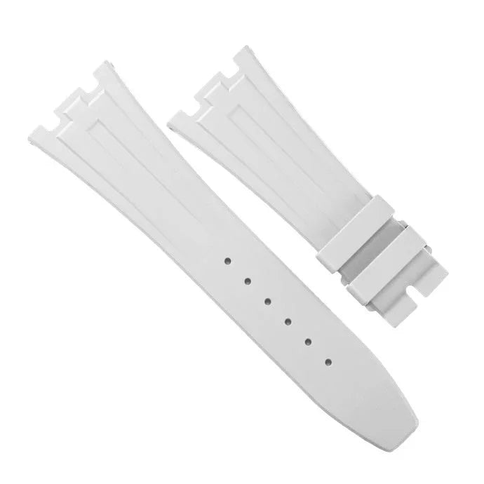 Bracelet RubberB pour Audemars Piguet 41mm Blanc - bracelet caoutchouc montre