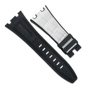 Bracelet RubberB APC42 Alligator SwimSkin White - bracelet cuir alligator montre