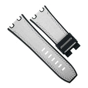 Bracelet RubberB Sailcloth SwimSkin APC44 White - bracelet caoutchouc montre