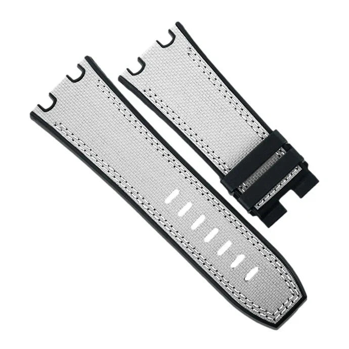 Bracelet RubberB Sailcloth SwimSkin APC44 White - bracelet caoutchouc montre