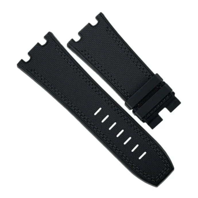 Bracelet RubberB Sailcloth SwimSkin APC44 Black - bracelet caoutchouc montre