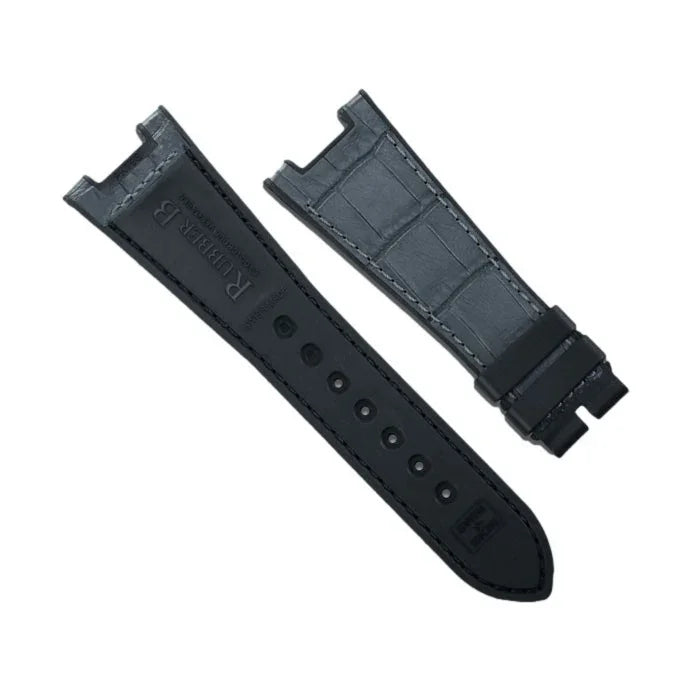 Bracelet RubberB Alligator SwimSkin PK79S Grey - bracelet cuir alligator montre