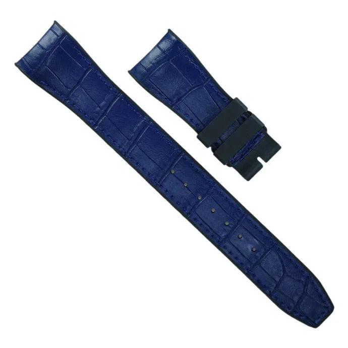 Bracelet en caoutchouc – Alligator SwimSkin SK22 – Rubber B – Bleu marine - bracelet cuir alligator montre
