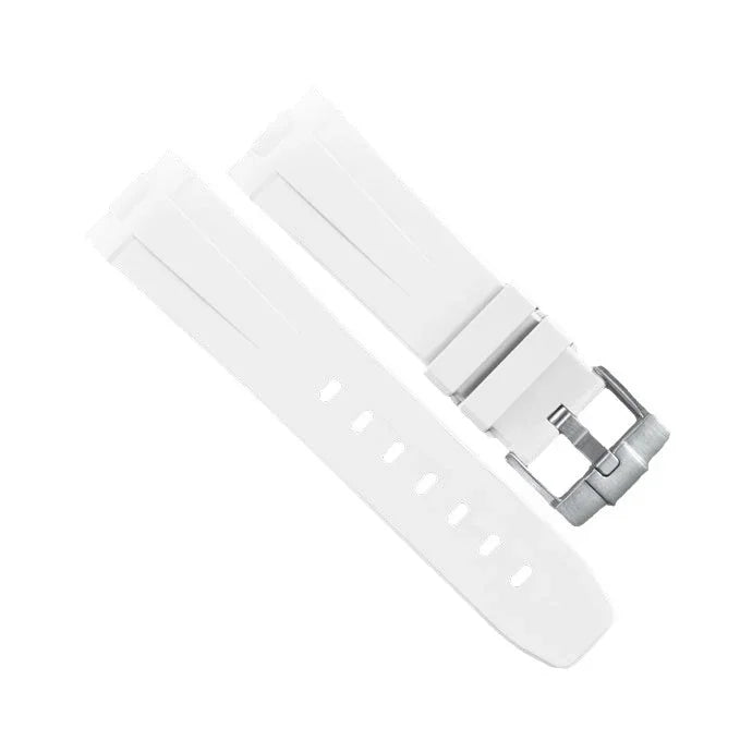 Bracelet RubberB Luminor 44 mm Blanc - bracelet caoutchouc montre