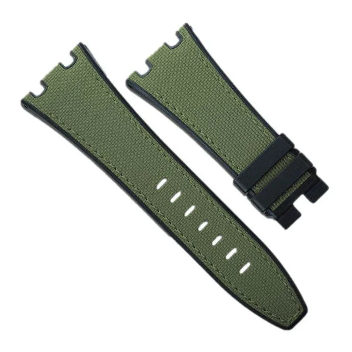 Bracelet RubberB Sailcloth SwimSkin APC42 vert militaire - bracelet caoutchouc montre
