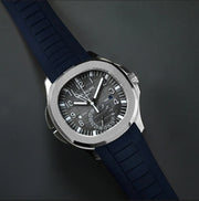 Bracelet RubberB PK33 Bleu - bracelet caoutchouc montre