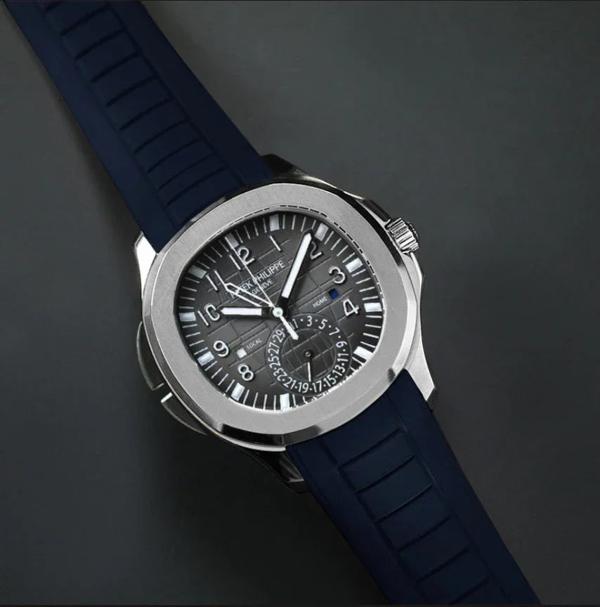 Bracelet RubberB PK33 Bleu - bracelet caoutchouc montre