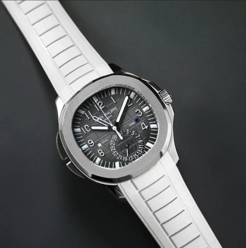 Bracelet RubberB PK33 Blanc - bracelet caoutchouc montre