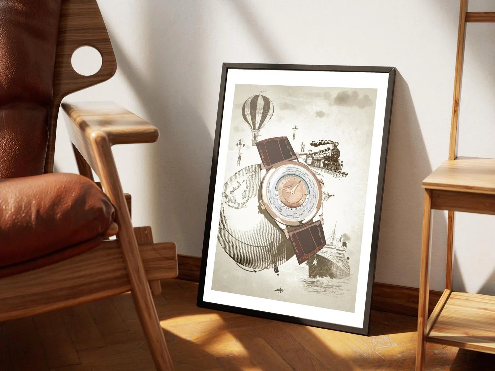 Watchoniste X MisterChrono tirage d'art - Worldtime - 40x50 - vue principale
