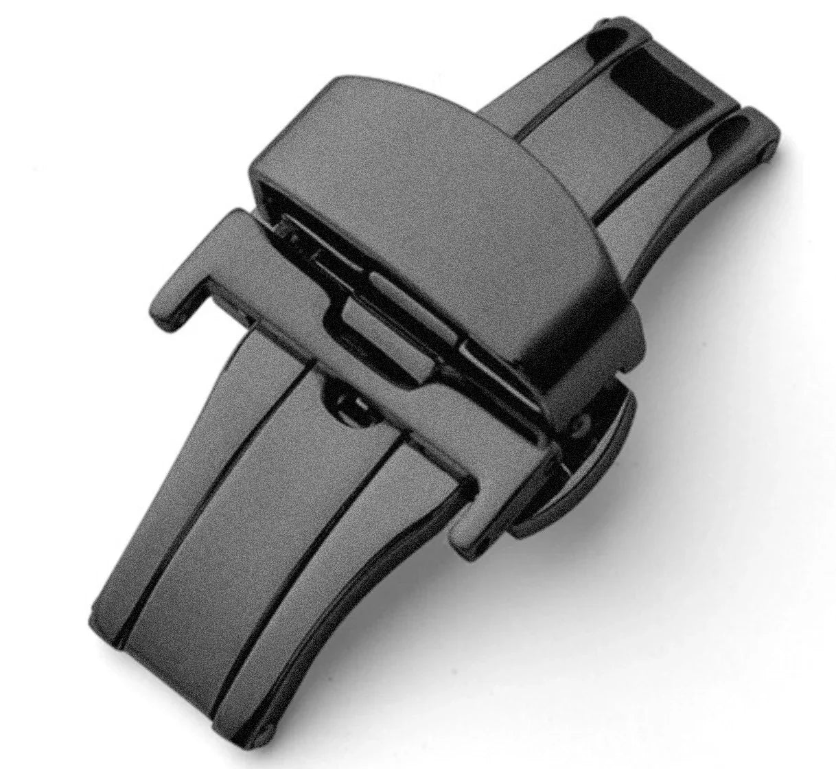 Boucle double déployante PVD noir brossé pour bracelet montre - accessoire montre