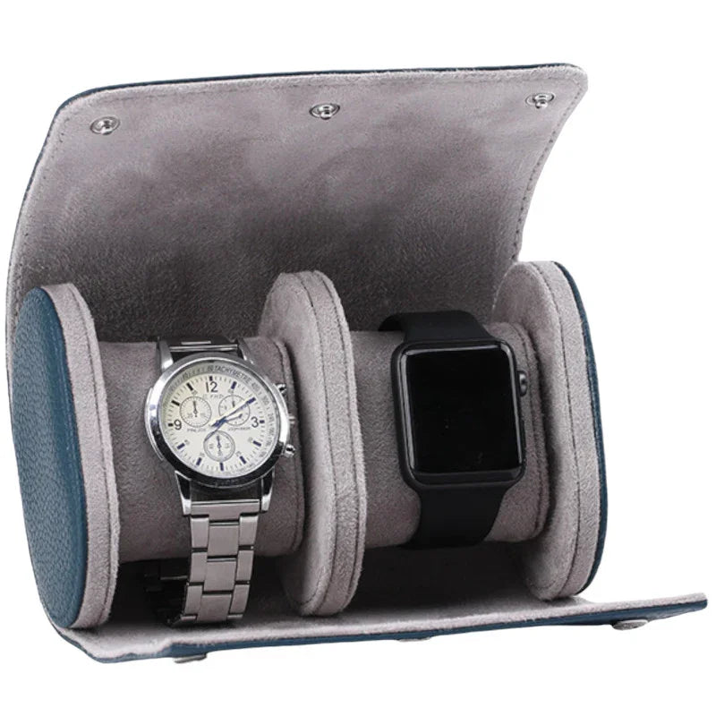 Karoni - Ecrin pour 2 montres - Cuir - KronoKeeper - étui voyage montre