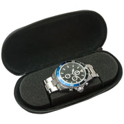 Etui Lunette pour 1 montre - Textile - Watch Box - Noir - coffret montres