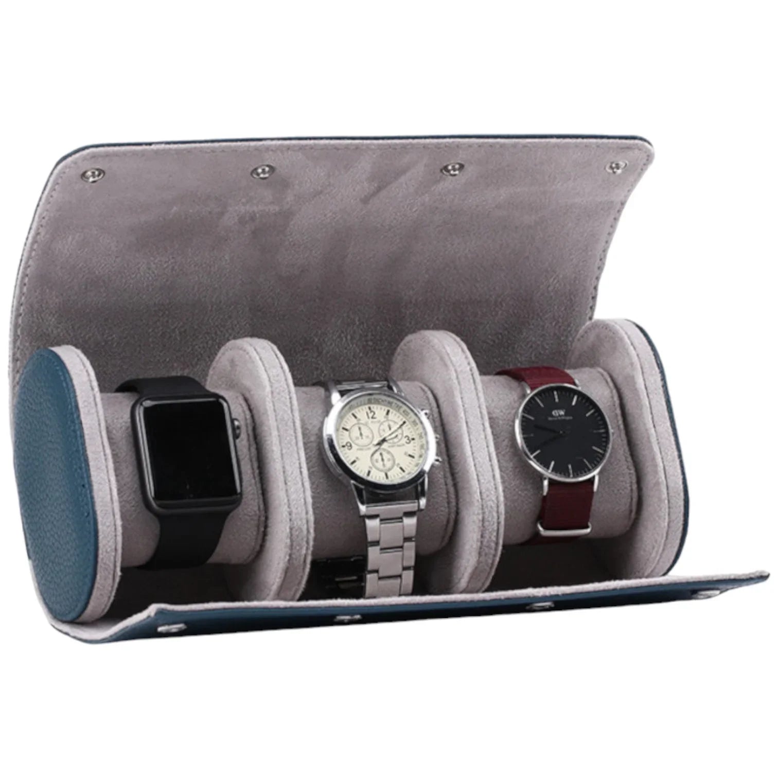 Karoni - Ecrin pour 3 montres - KronoKeeper - Cuir - étui voyage montre