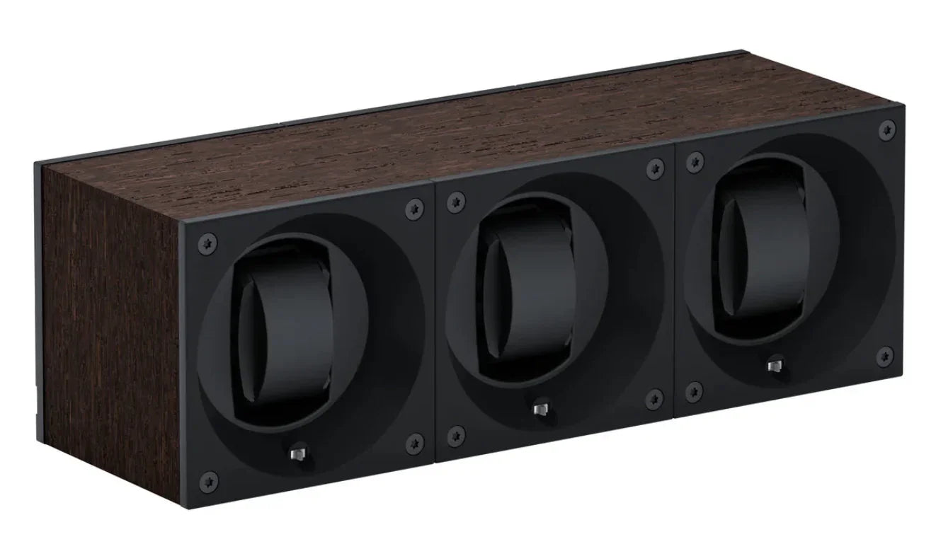 SwissKubik MasterBox remontoir pour montre - 3 montres - vue détail