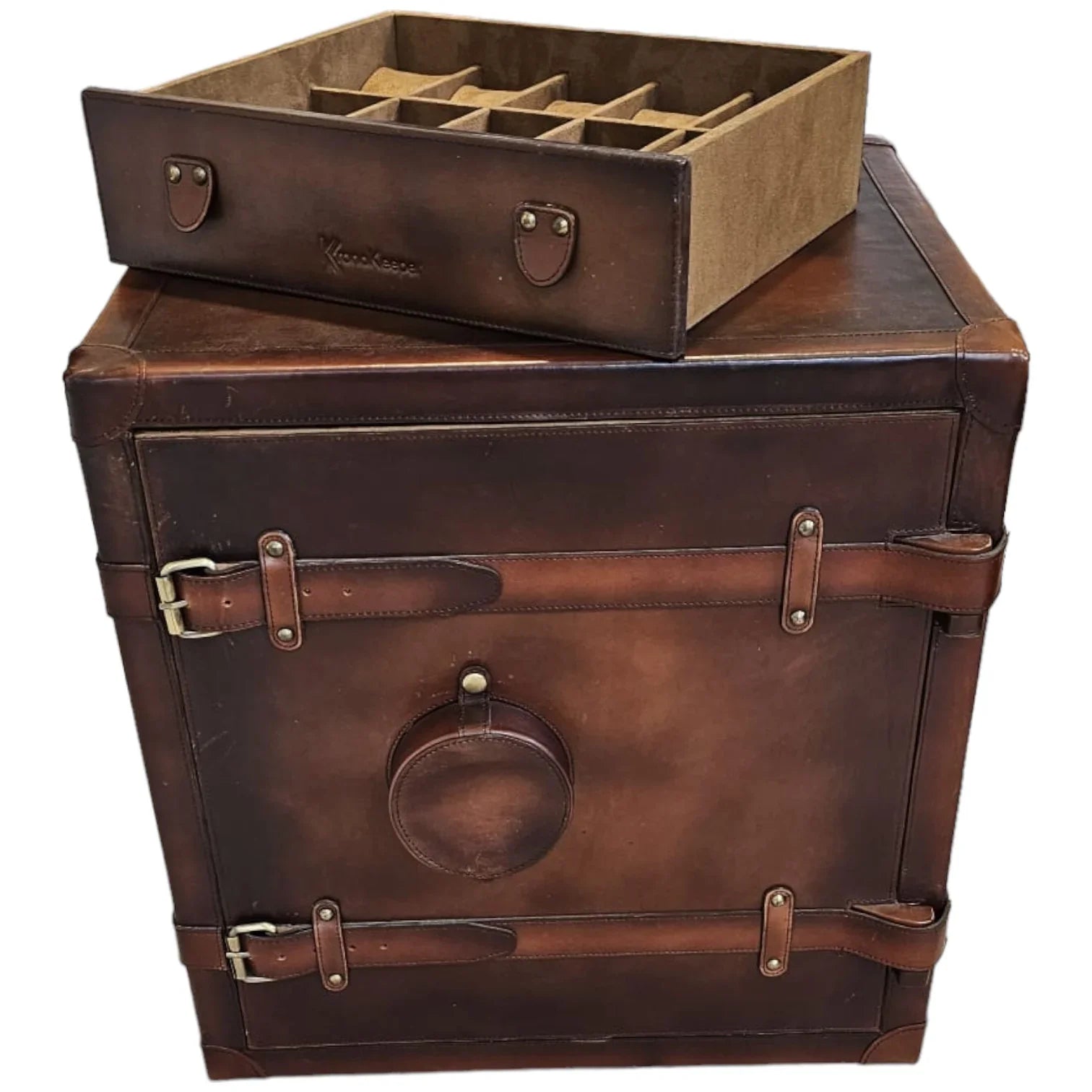 Coffre TimeTroveGuardian - Cuir Patiné - KronoKeeper - vue 5
