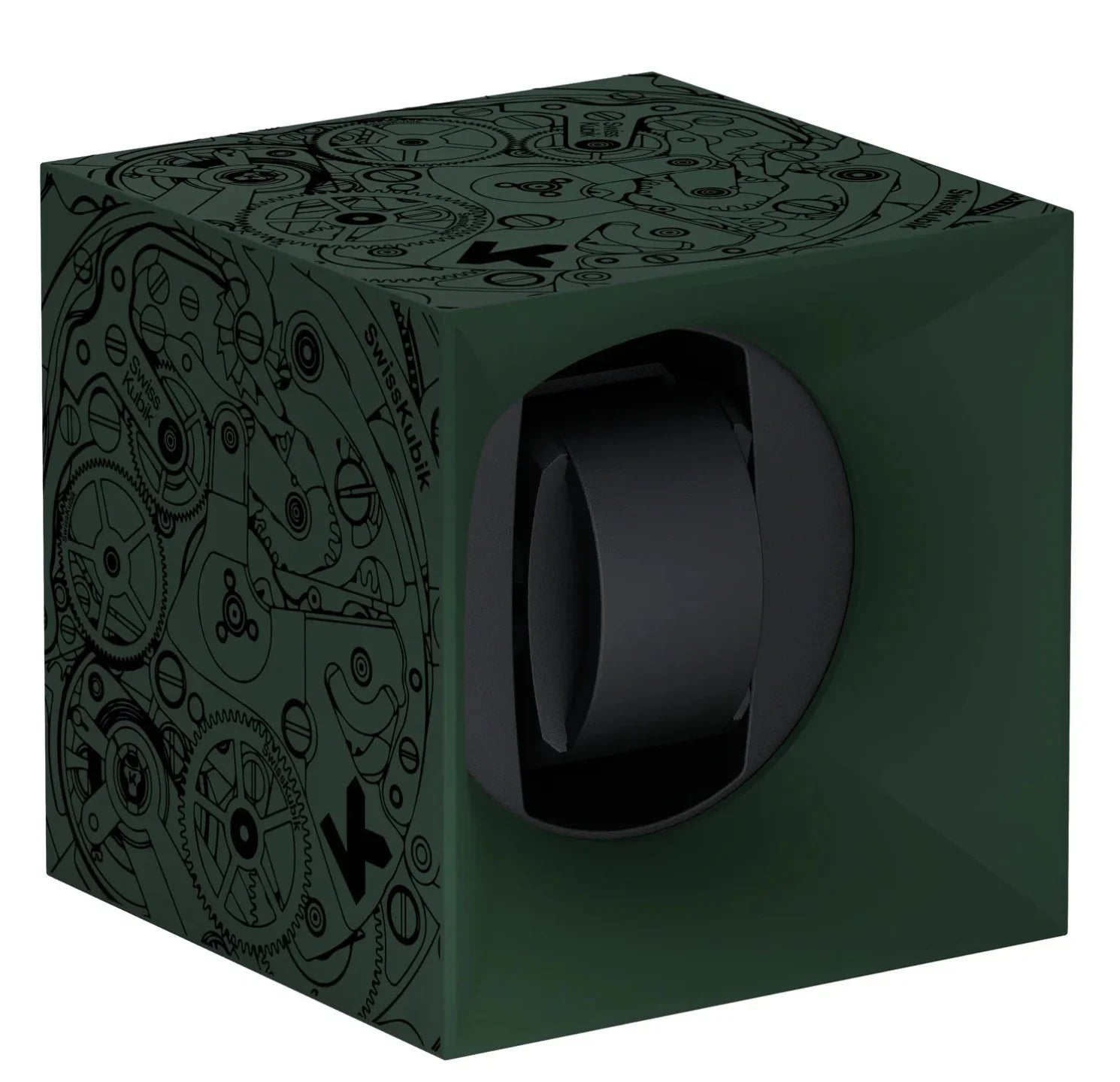 SwissKubik StartBox mouvement noir remontoir - 1 montre - vue profil