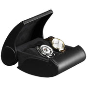 Traveller 2 - Etui de voyage 2 montres - Cuir - Buben & Zorweg - remontoir montre