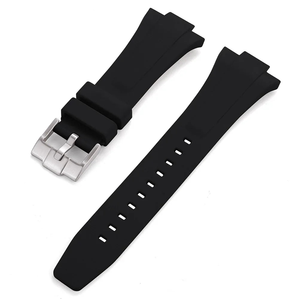 Bracelet en caoutchouc pour Tissot PRX - KronoKeeper - Noir - bracelet caoutchouc montre
