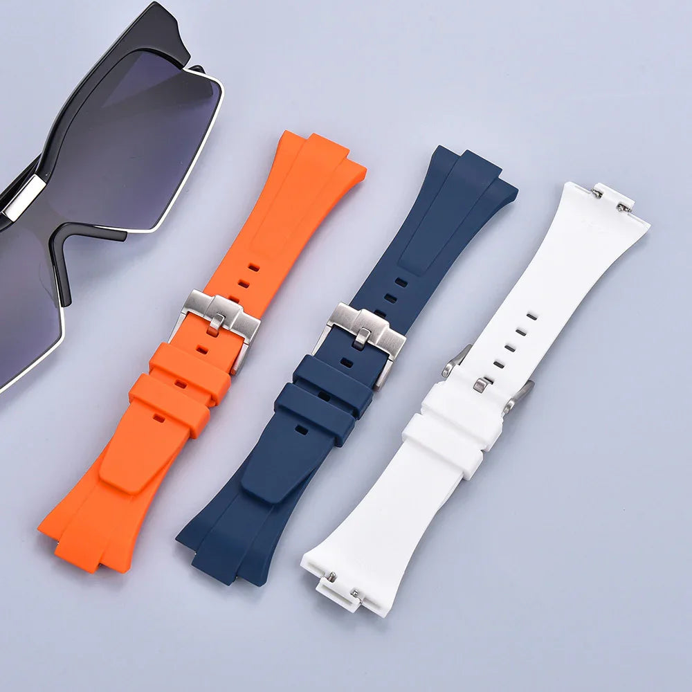 Bracelet en caoutchouc pour Tissot PRX - KronoKeeper - Noir - vue 4