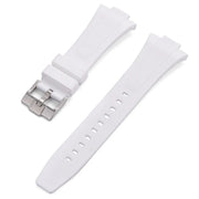 Bracelet en caoutchouc pour Tissot PRX - KronoKeeper - Blanc - bracelet caoutchouc montre