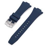 Bracelet en caoutchouc pour Tissot PRX - KronoKeeper - Bleu marine - bracelet caoutchouc montre