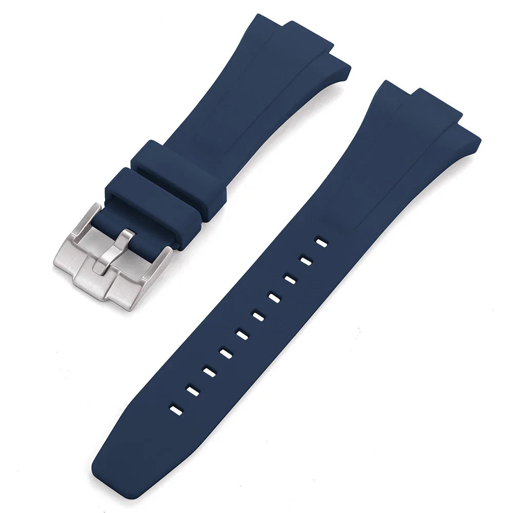 Bracelet en caoutchouc pour Tissot PRX - KronoKeeper - Bleu marine - bracelet caoutchouc montre