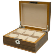 Clipperton - Coffret pour 6 Montres - Bois Marron - KronoKeeper - coffret montres