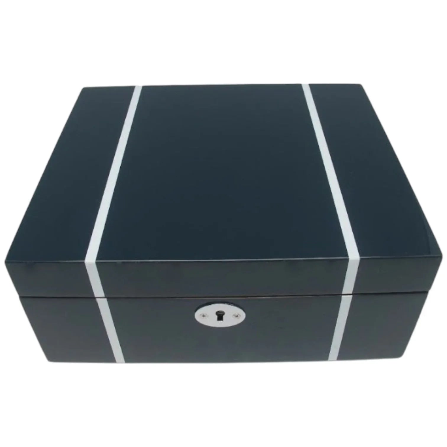 Coffret pour 6 Montres - Chêne Laqué Bleu - KronoKeeper - détail