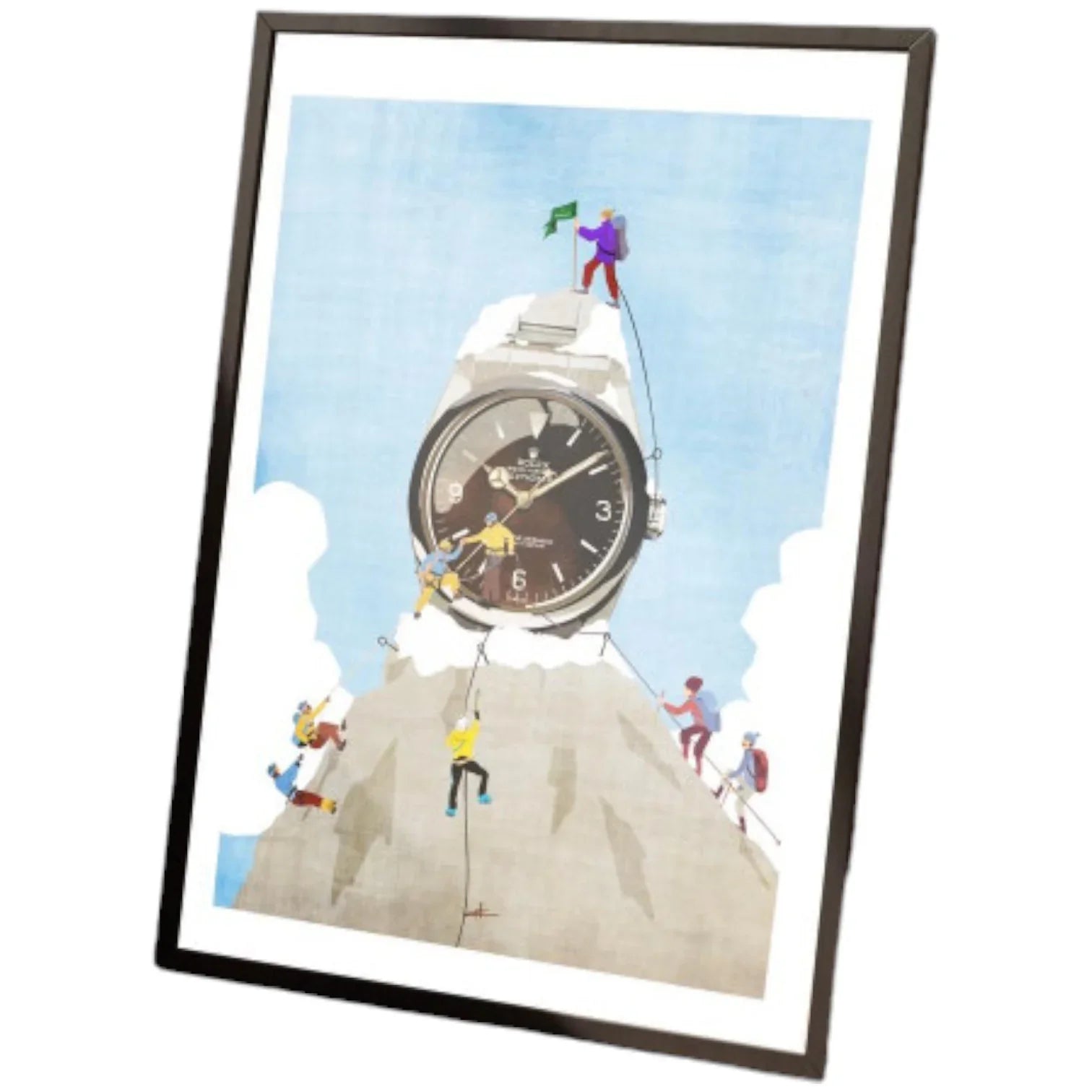 To the top - 40x50cm - Tirage d'Art - Watchoniste X MisterChrono - accessoire montre