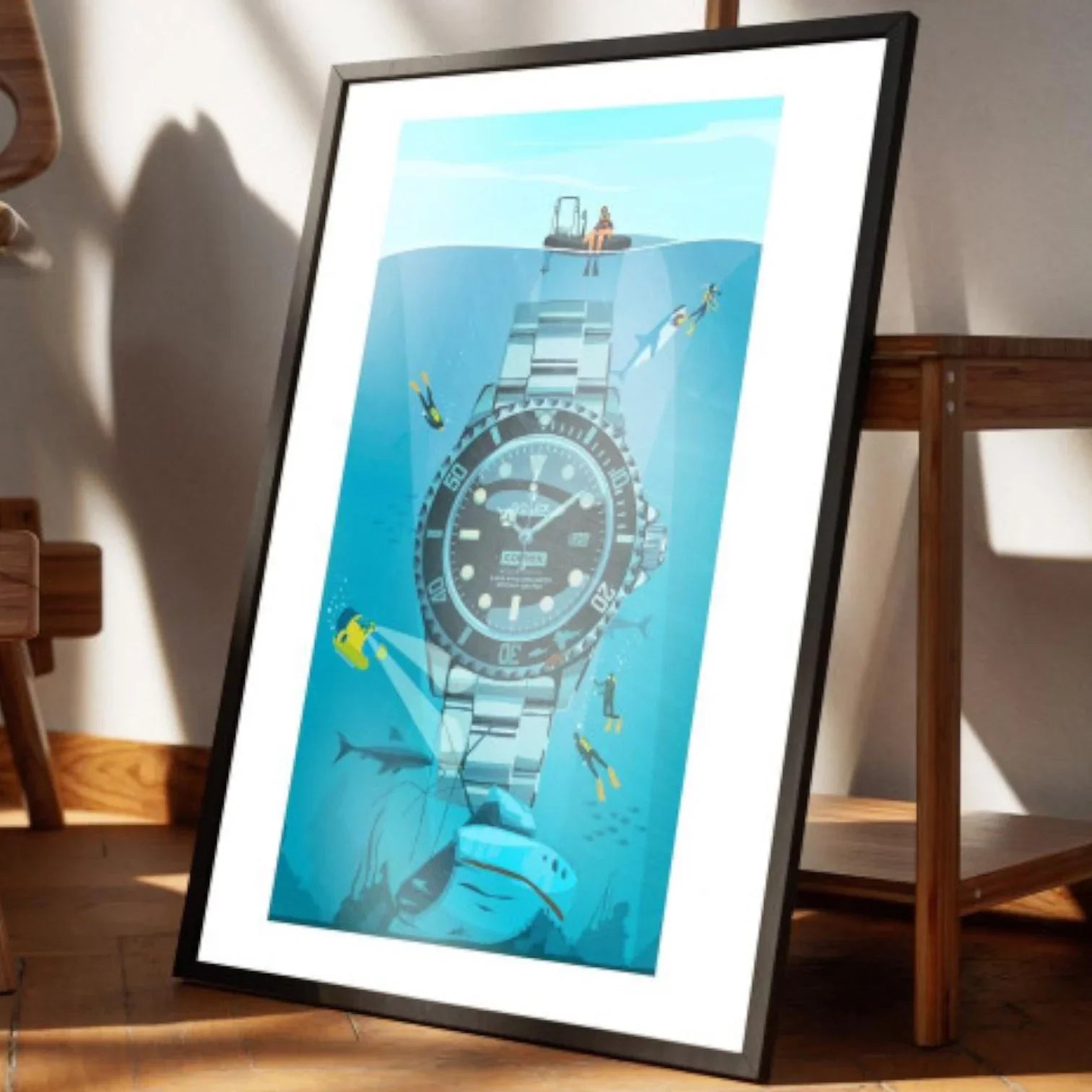 Sea Dweller - 40x50cm - Tirage d'Art - Watchoniste X MisterChrono - détail