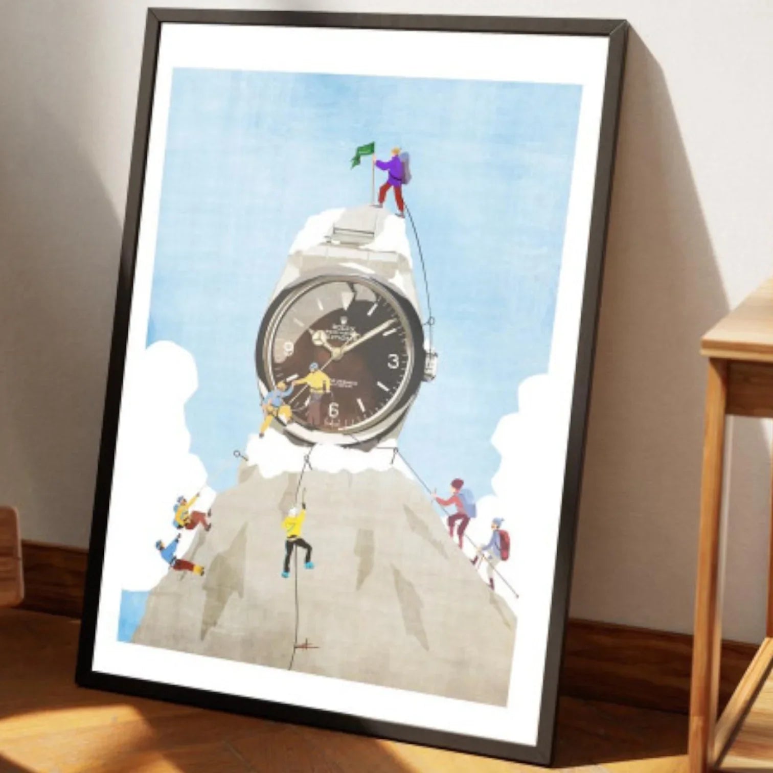 To the top - 40x50cm - Tirage d'Art - Watchoniste X MisterChrono - détail