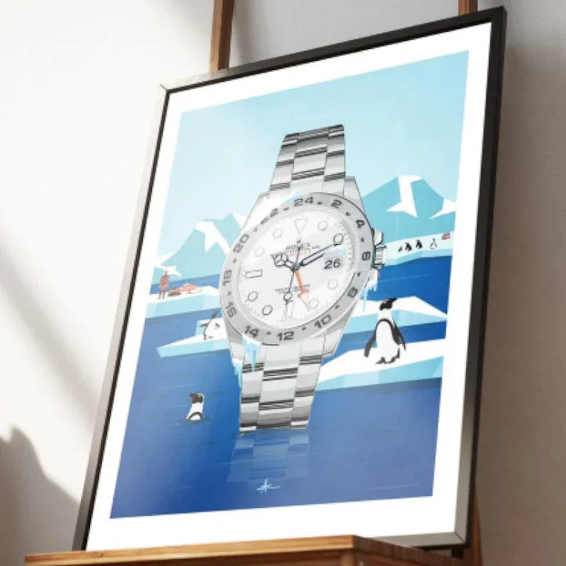 Antartica - 40x50cm - Tirage d'Art - Watchoniste X MisterChrono - détail