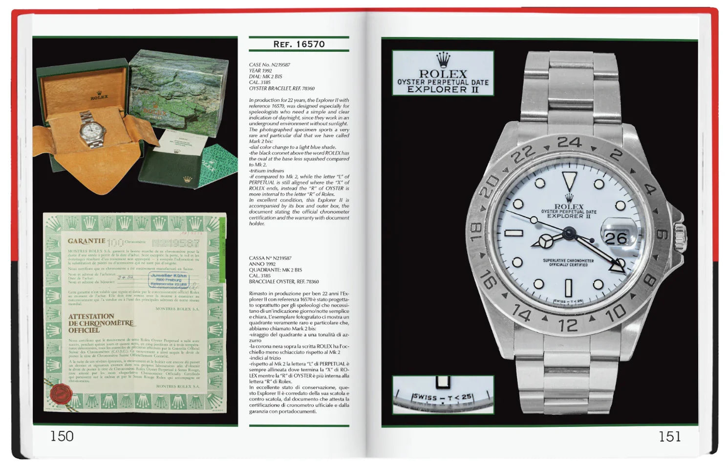 Mondani Book: Rolex Explorer I II & Milgauss - détail