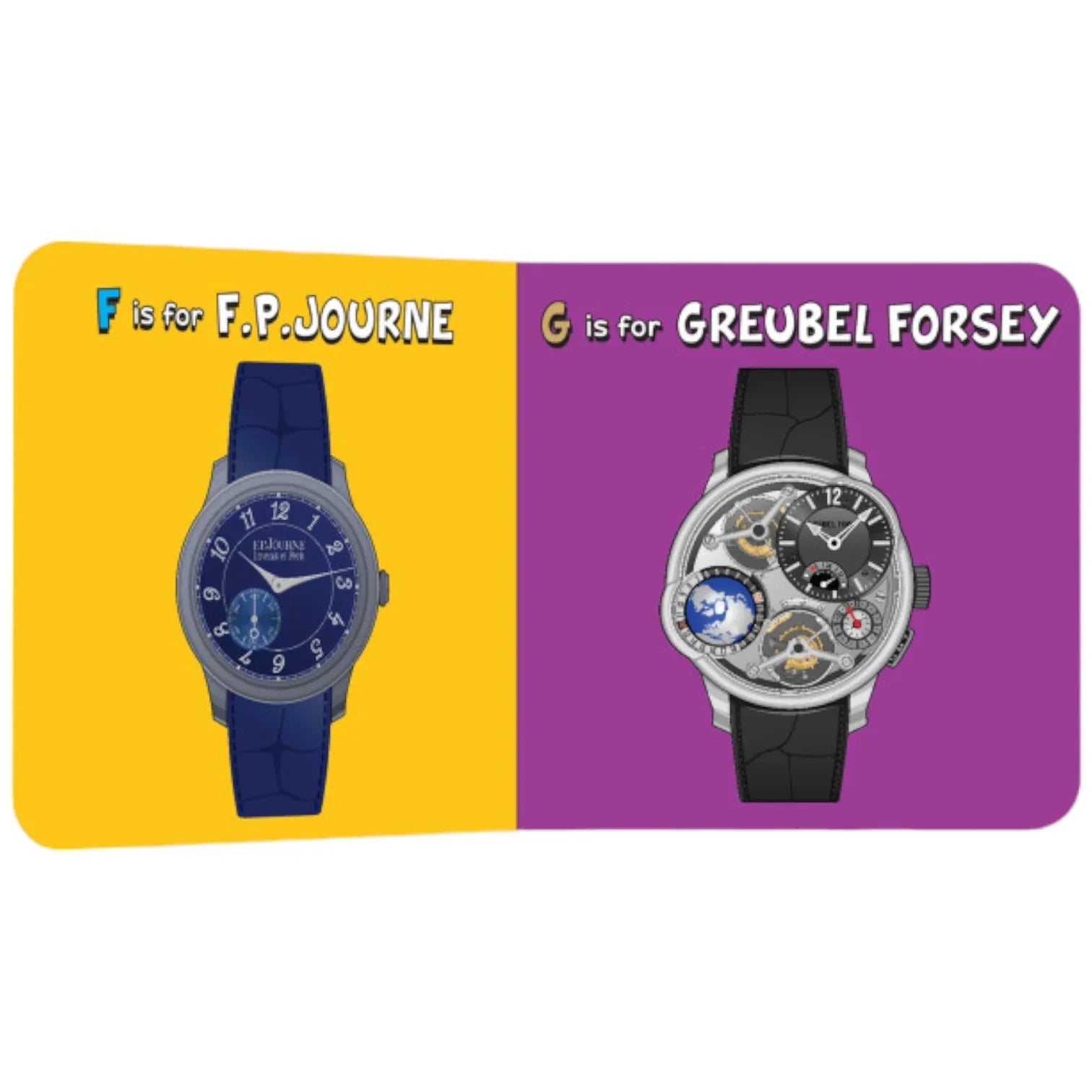 I is for Indie - Abécédaire des Montres Indépendantes pour Enfants et Colle - détail