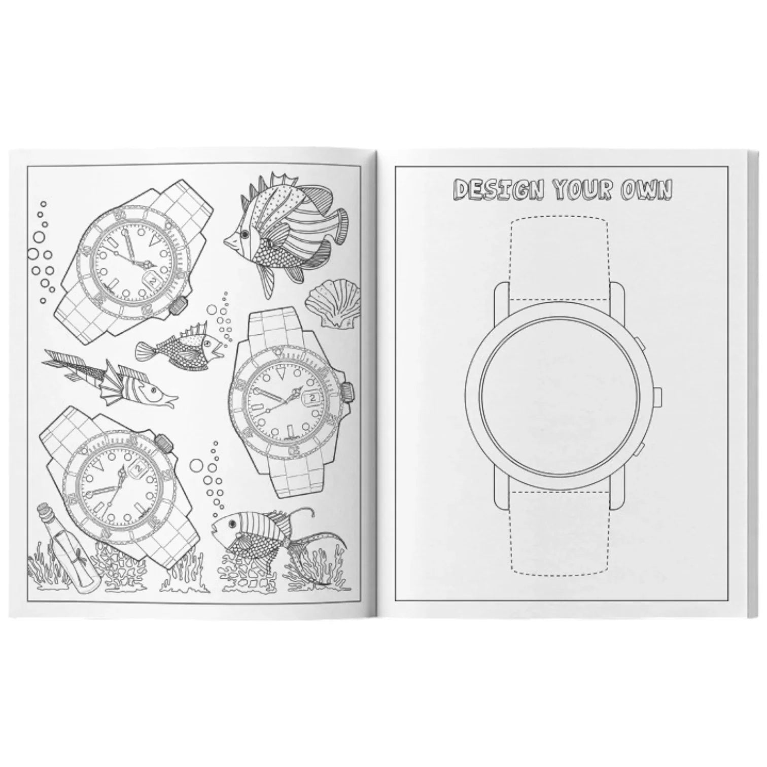 The Watch Collector's Coloring Book - détail