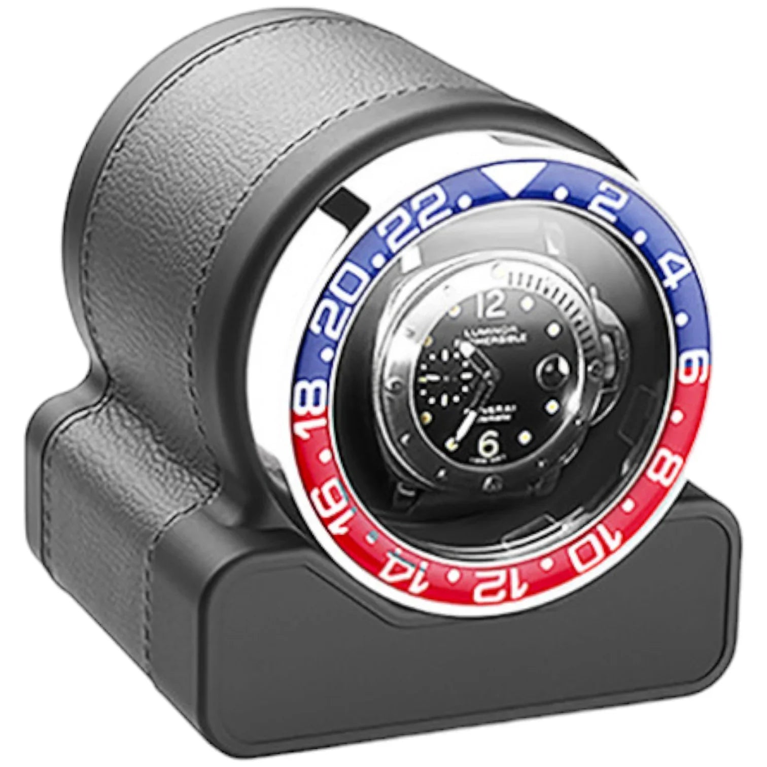 Remontoir pour 1 Montre - Rotor One - Lunette Bleue/Rouge - Scatola Del Tem - vue 6
