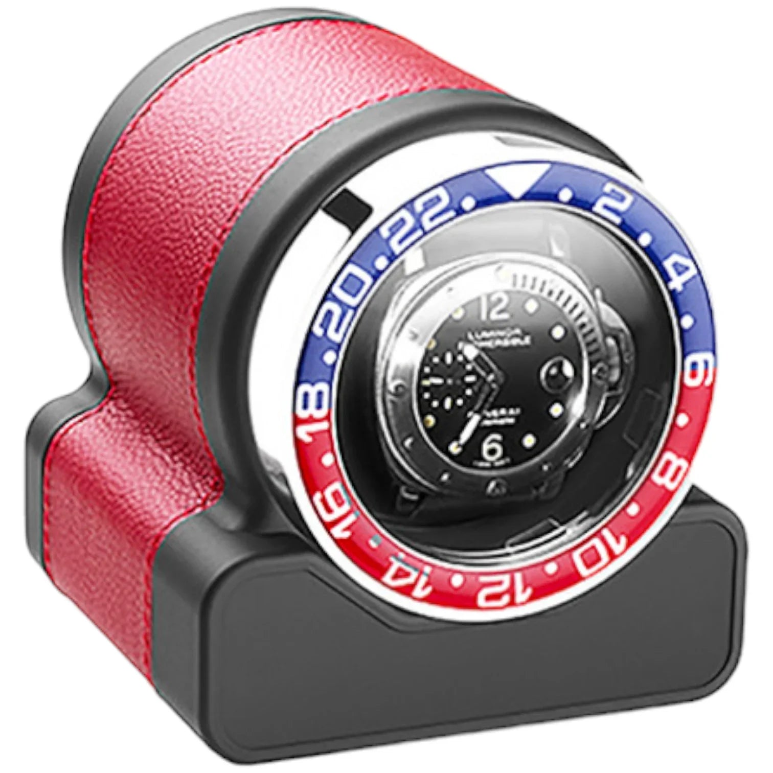 Remontoir pour 1 Montre - Rotor One - Lunette Bleue/Rouge - Scatola Del Tem - vue 7
