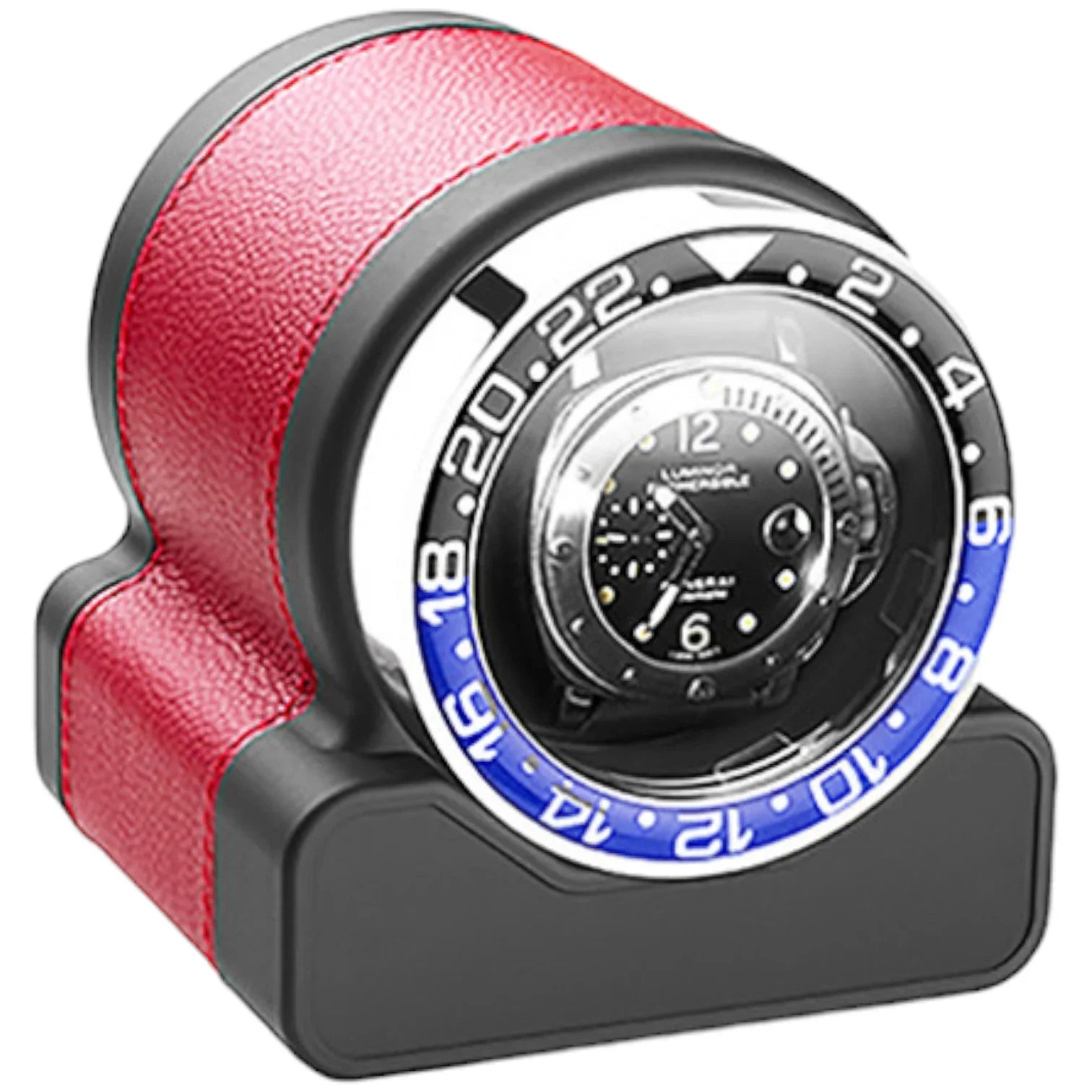 Remontoir pour 1 Montres - Rotor One - Lunette Noire/Bleue - Scatola Del Te - vue 7
