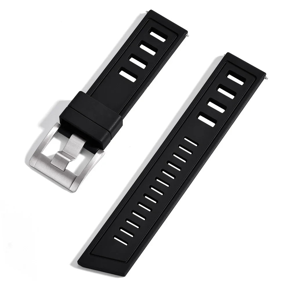 Bracelet en caoutchouc - Diver - KronoKeeper - Noir - bracelet caoutchouc montre