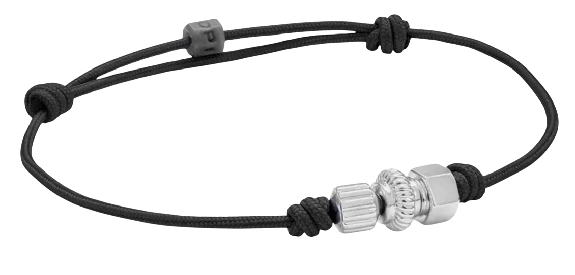Leopine Bracelet Series 1: Crown Trifecta. Rhodium Plated Silver - vue principale