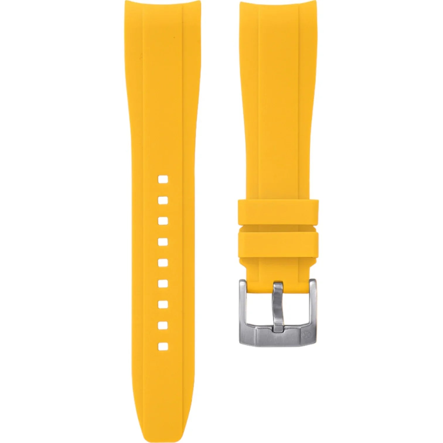 Bracelet en caoutchouc intégré - KronoKeeper - Jaune - bracelet caoutchouc montre