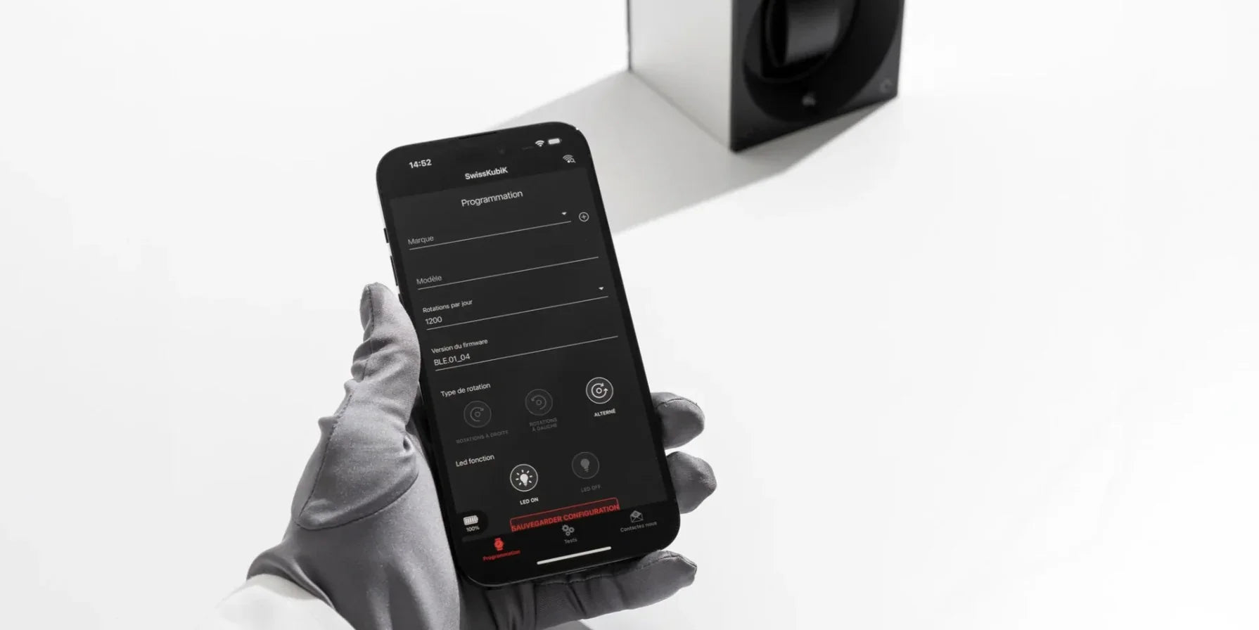 Remontoir pour 3 Montres - MasterBox 3 - SwissKubik - détail