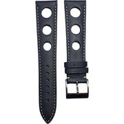 Bracelet Sport Rally en cuir de veau Baranil - LIC Leather - Bleu marine - accessoire montre