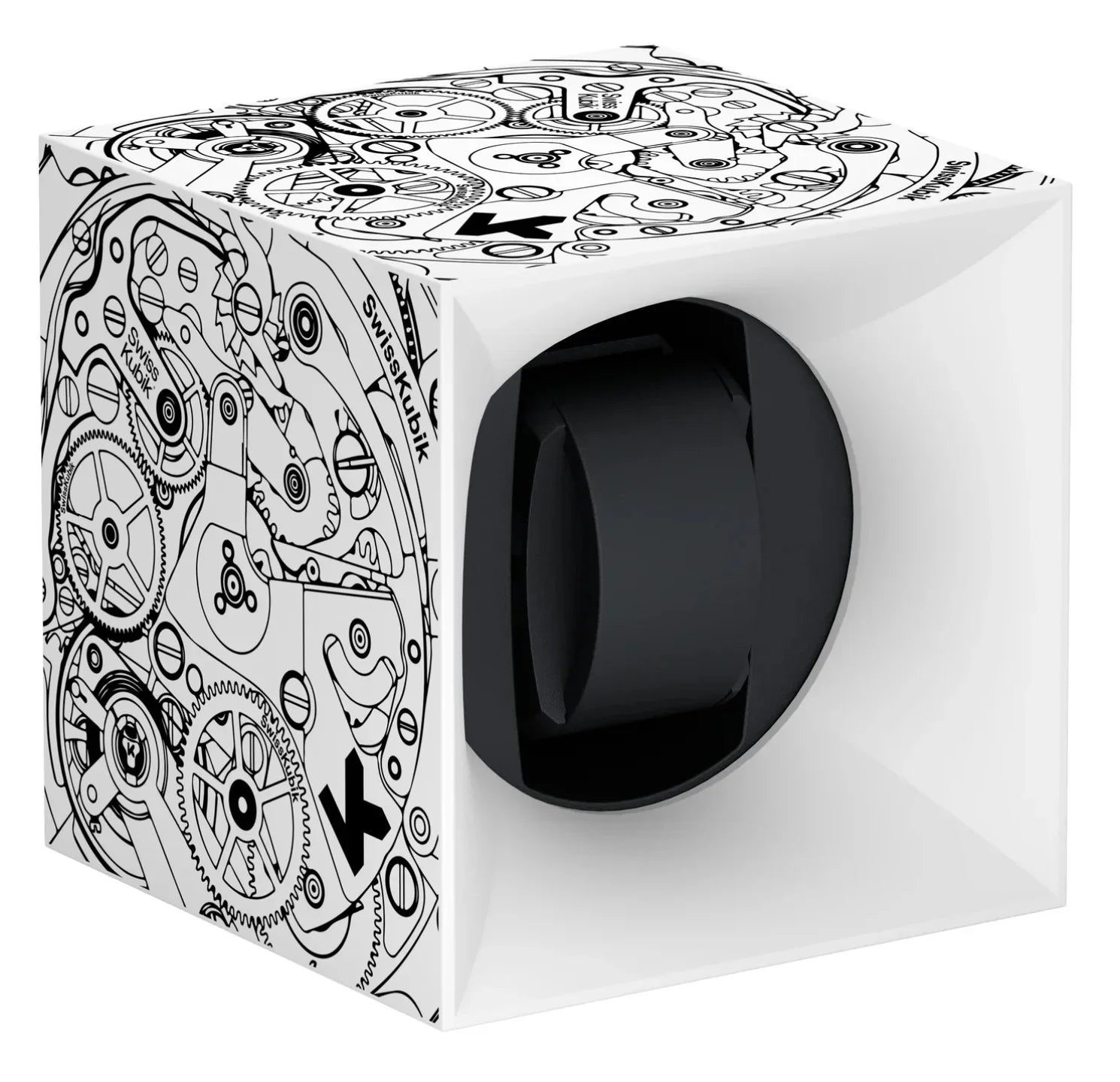 Remontoir pour 1 Montre - StartBox 1 Mouvement - Ecriture Noire - SwissKubi - remontoir montre