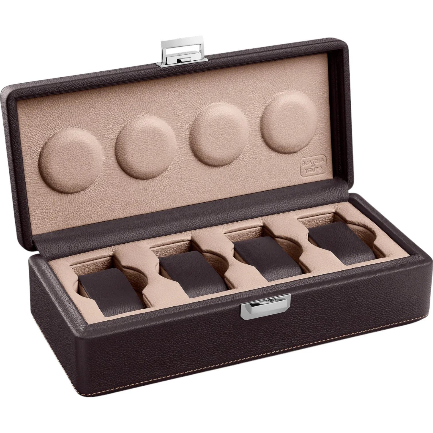 Valigetta 4 - Ecrin de voyage pour 4 montres - Cuir - Scatola del Tempo - étui voyage montre