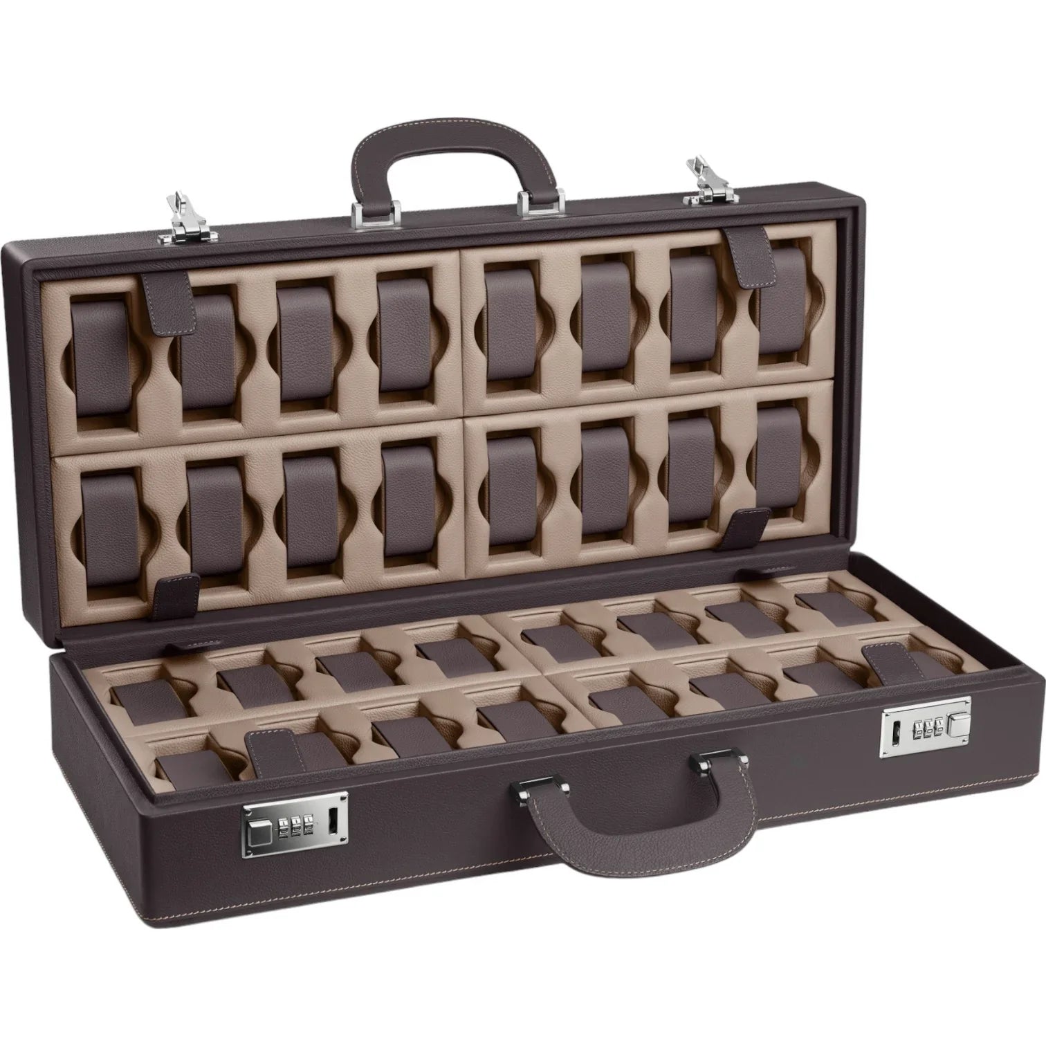 Valigetta 32 - Ecrin de voyage pour 32 montres - Cuir - Scatola del Tempo - étui voyage montre