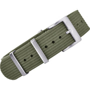 Bracelet Nato nervuré en nylon – KronoKeeper – Vert armée - bracelet NATO nylon montre
