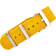 Bracelet Nato nervuré en nylon – KronoKeeper – Jaune - bracelet NATO nylon montre