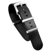 Bracelet Nato Seat Belt en nylon – KronoKeeper – Noir - bracelet NATO nylon montre
